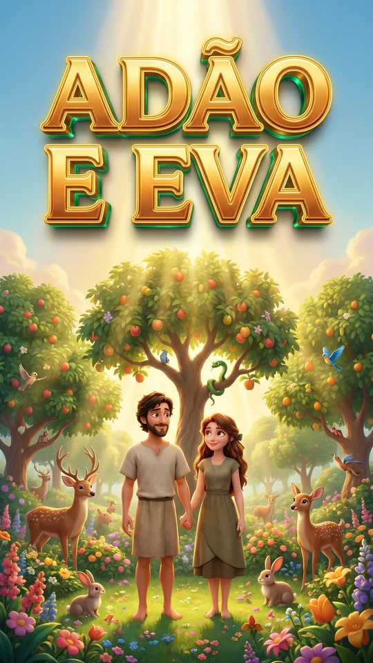 Capa de Adão e Eva, linha 3 a 6 anos