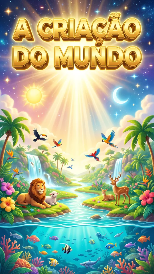 Capa de A Criação do Mundo, linha 3 a 6 anos