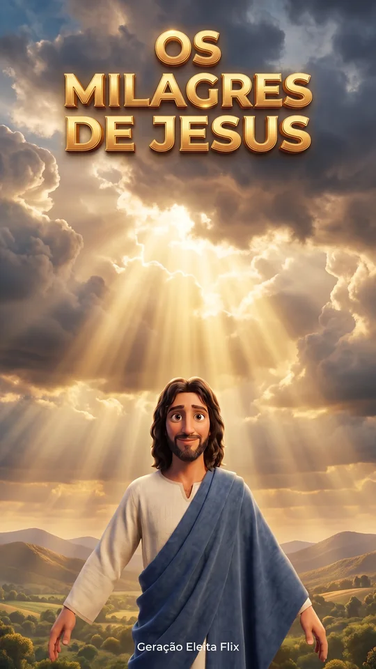 Capa de Os Milagres de Jesus, linha 3 a 6 anos