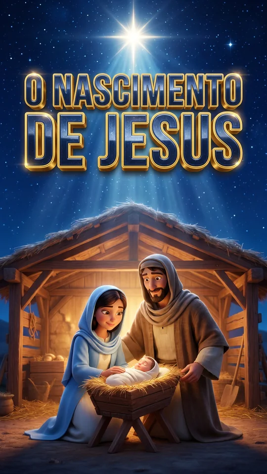 Capa de O Nascimento de Jesus, linha 3 a 6 anos