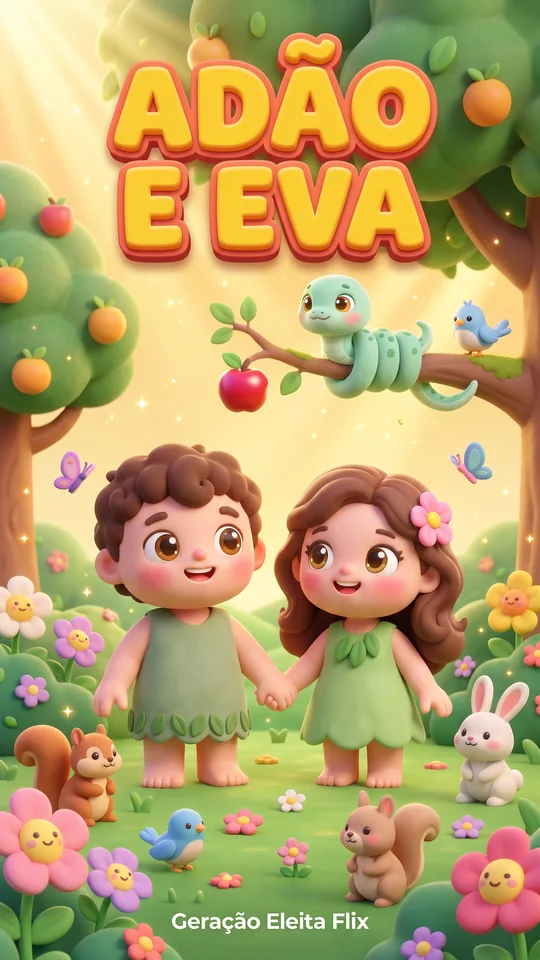 Capa de Adão e Eva, linha 2 a 3 anos