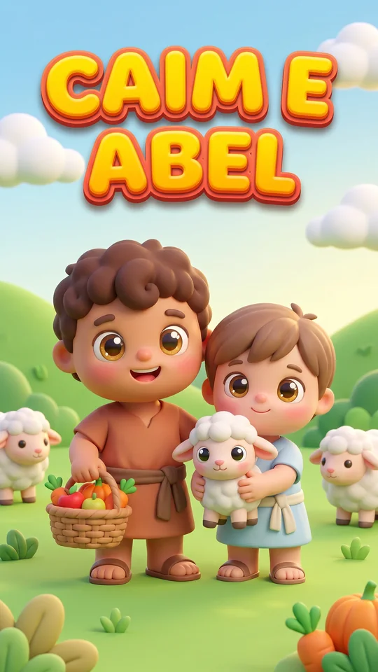 Capa de Caim e Abel, linha 2 a 3 anos