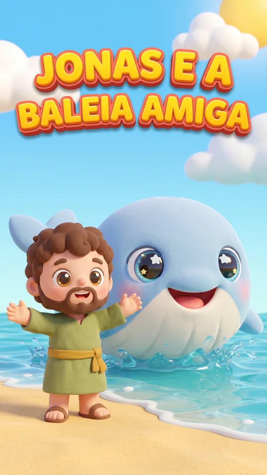 Capa de Jonas e a Baleia Amiga, linha 2 a 3 anos