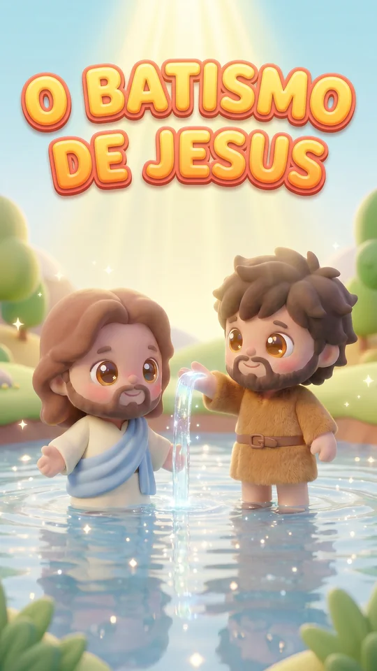 Capa de O Batismo de Jesus, linha 2 a 3 anos
