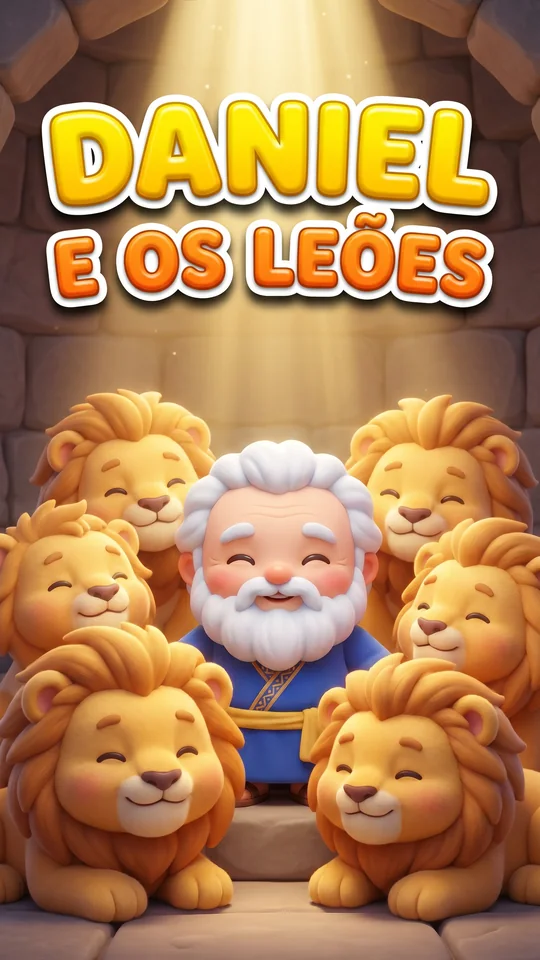 Capa de Daniel e os Leões, linha 2 a 3 anos